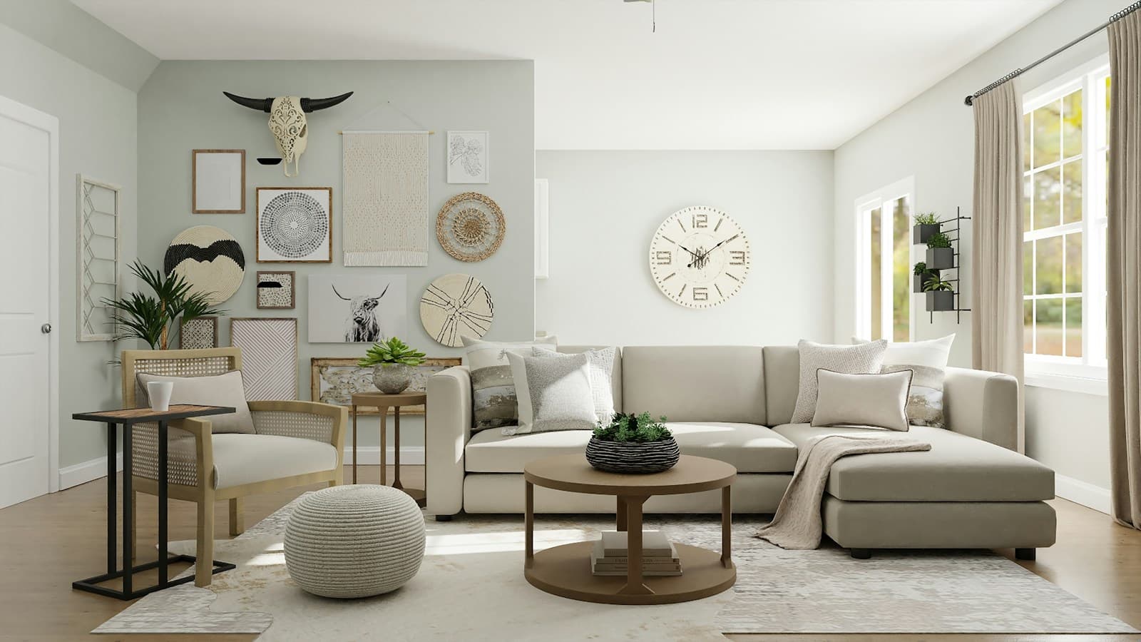 Intérieur résidentiel avec habillage de fenêtres sur mesure à Laval